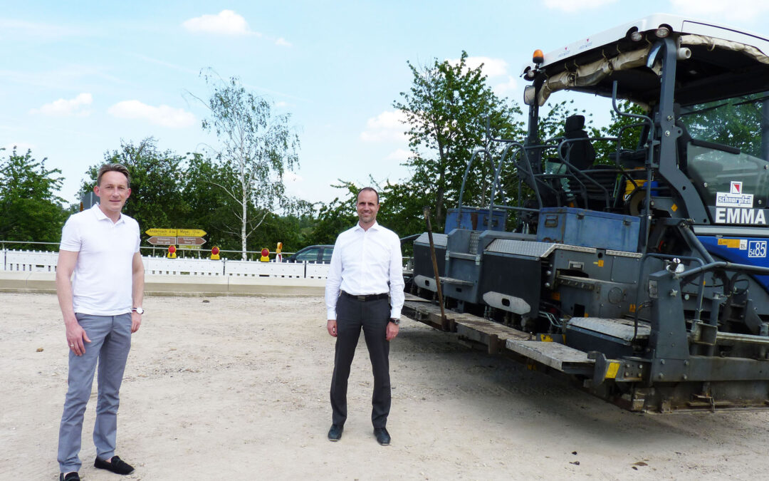 Arbeiten am neuen Kreisel in Nickenich gehen zügig voran